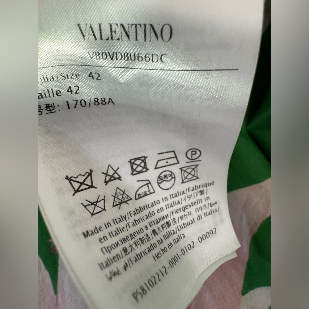 VALENTINO GARAVANI
Lilium print cotton dress in green size IT 42 - Picture 8 of 16